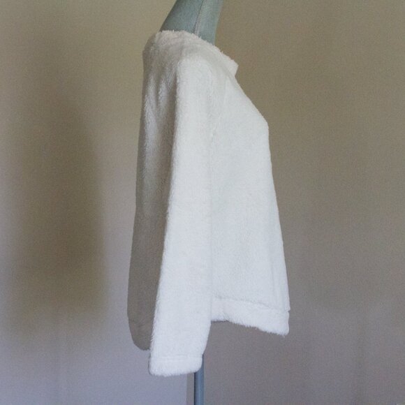 Ann Taylor LOFT Faux Sherpa Fleece Sweatshirt - Whisper White - Size XS - Picture 5 of 8